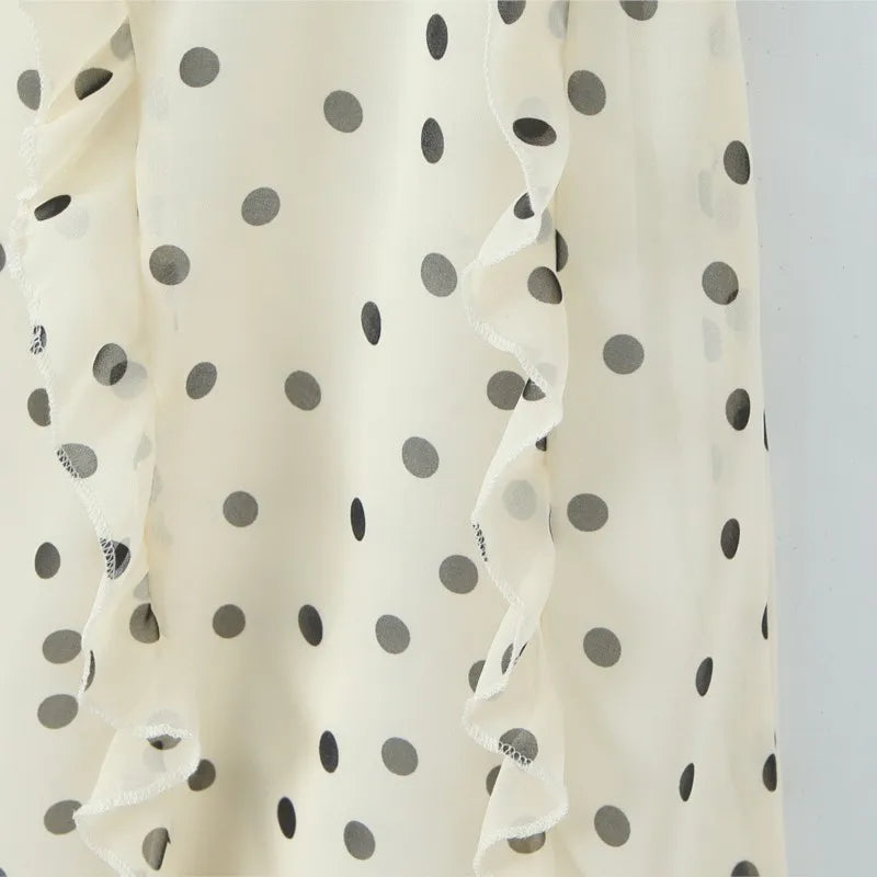 Polka Dot Midi Skirt