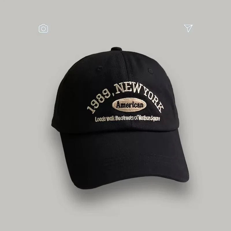 Retro Embroidered 'New York' Baseball Hat