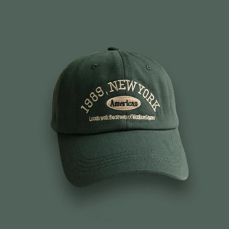 Retro Embroidered 'New York' Baseball Hat
