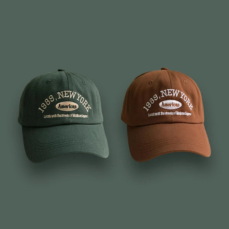 Retro Embroidered 'New York' Baseball Hat