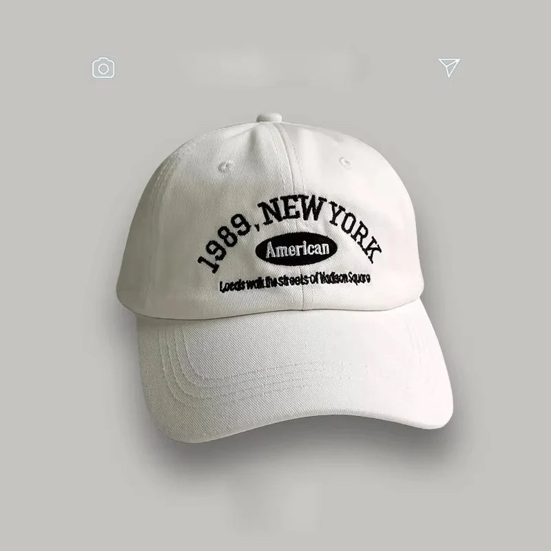 Retro Embroidered 'New York' Baseball Hat