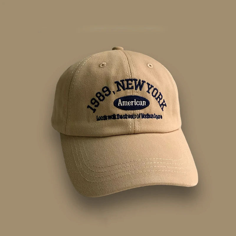 Retro Embroidered 'New York' Baseball Hat