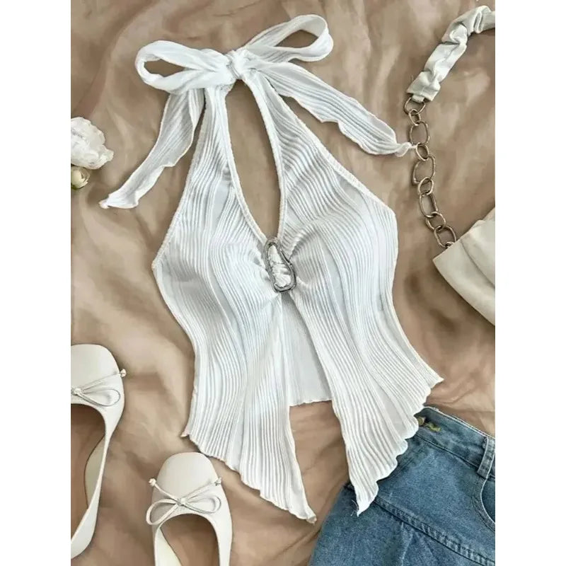 Split Backless Top