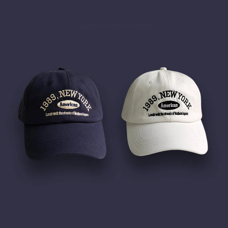 Retro Embroidered 'New York' Baseball Hat