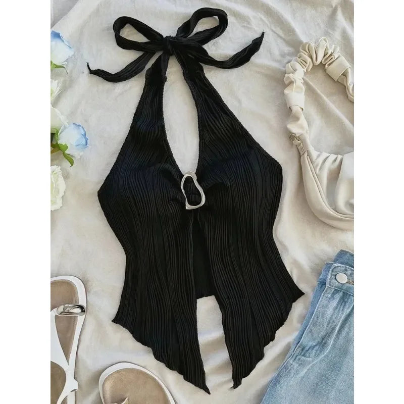 Split Backless Top