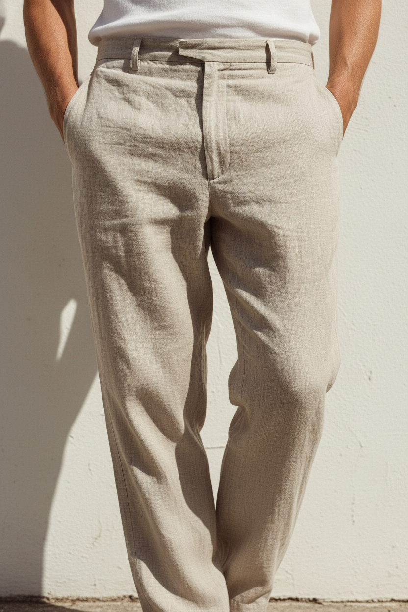 Relaxed fit Linen Trousers